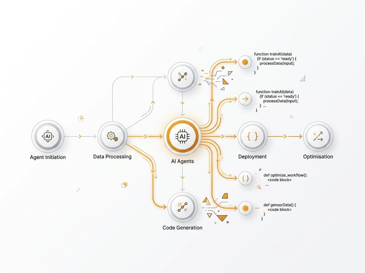 AI Agents Workflow Node Graphic